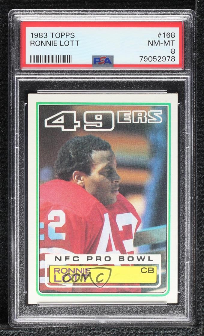 1983 Topps Ronnie Lott #168 PSA 8 HOF