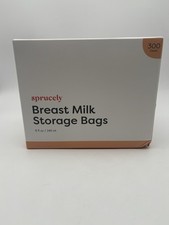 Sprucely Breast Milk Storage Bags 300 Count 8 fl oz / 240 ml  New  FREE SHIP