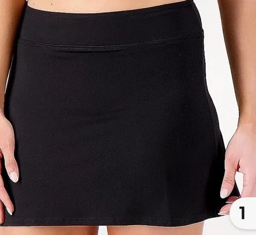 Lands' End Women's Sz 20W Swim Skirt with Attached Brief Black A568236