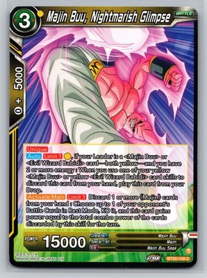 Dragon Ball Super Majin Buu Nightmarish Glimpse BT20-109 C Power Absorbed