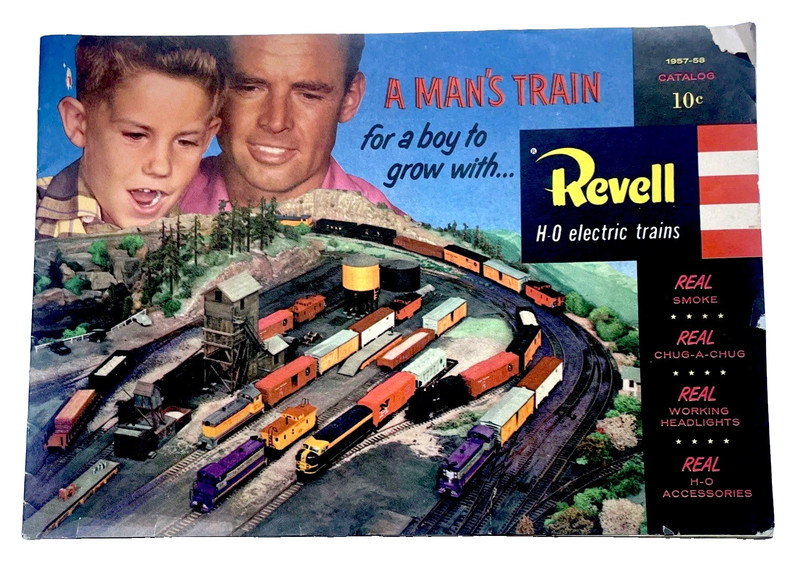 Vintage 1957-58 REVELL H-O ELECTRIC TRAINS CATLOG - Great Condition