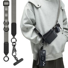 Phone Lanyard Crossbody Strap with Wallet, Clip and Go Design, Adjustable Pho...