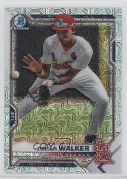 2021 Bowman Chrome Prospects Mega Box Mojo Refractor Jordan Walker #BCP-236 uk2