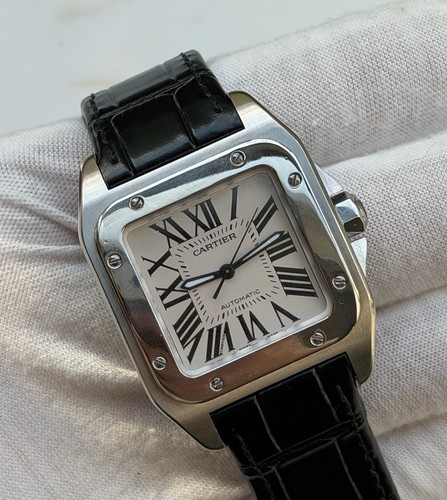 2017 Cartier Santos 100 W20106X8 Ref 2878 Medium With Papers