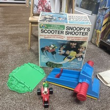 Vintage Snoopy’s Scooter Shooter Toy by Palitoy – Boxed with Instructions. 1978