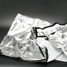 Wesctott Scrim Jim Medium Silver/White Fabric, 42.5" x 71" 1870