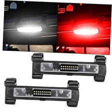 UTV Interior Light, Universal Roll Bar Dome Light Roll Cage Red  White-2pcs