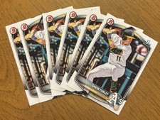 Lot (6) of Gavin Turley 2025 1st Bowman Draft #BD28 Athletics A’s