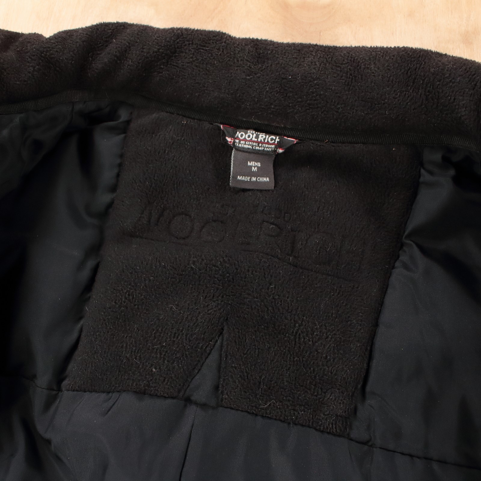 vtg WOOLRICH men's insulated wool blend car coat overcoat MEDIUM tag 16608