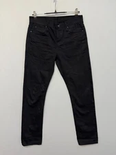 The Unbranded Brand Men Black Selvedge Skinny Jeans Size 31 UB155 12.5oz D052 19