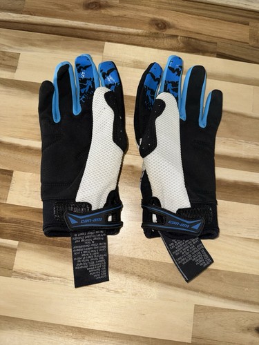 CanAm Blue/Black Ladies Riding Gloves Size Small Used Great Condition