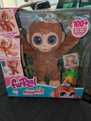 FurReal Friends - Peanut The Playful Monkey - 100+ Reactions New In Box