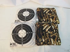 Lot of 4 ACA Corn Hole Bags Target and Gun Shells Slick and Stick Side