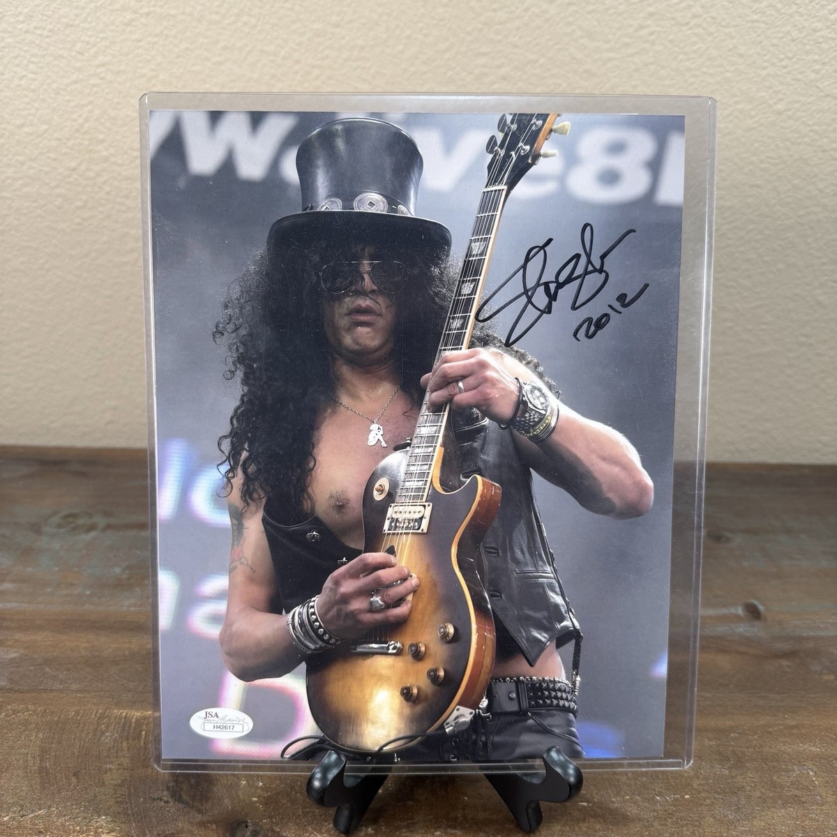 Slash Guns N Roses Guitarist Signed Photo Autographed Photo, 2