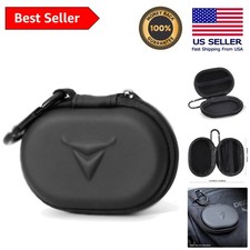 Compact Black Zipper Headset Case - Ultimate Protection for Earphones  Earplugs