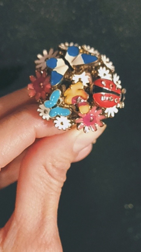 Springtime Acrylic Statement Ring - image 6