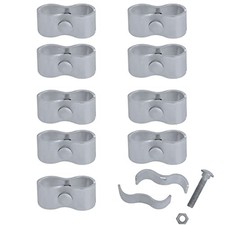 10Sets Dog Kennel Panel Clamps Chain Link Fence Clamps, 1-3/8 Fenc