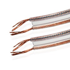 Van Damme Hi-Fi 2x0.75mm Loudspeaker Twin Interconnect Câble Haut-Parleurs 1-150