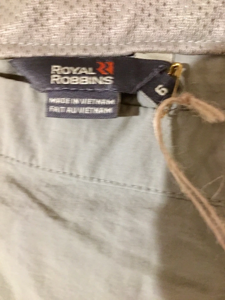 NEW Royal Robbins Womens 6 Convertible Skirt Hiking Camping Athletic Olive Green - Image 3 of 4