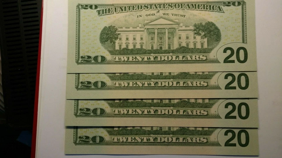 Series 2006 4 - $20.00 Federal Reserve Note Lucky Eights Consecutive Order crisp - Image 4 of 4