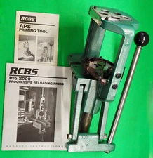 RCBS Pro 2000 Manual Indexing Press-(88875)-complete-w/Strip Loader-RARE