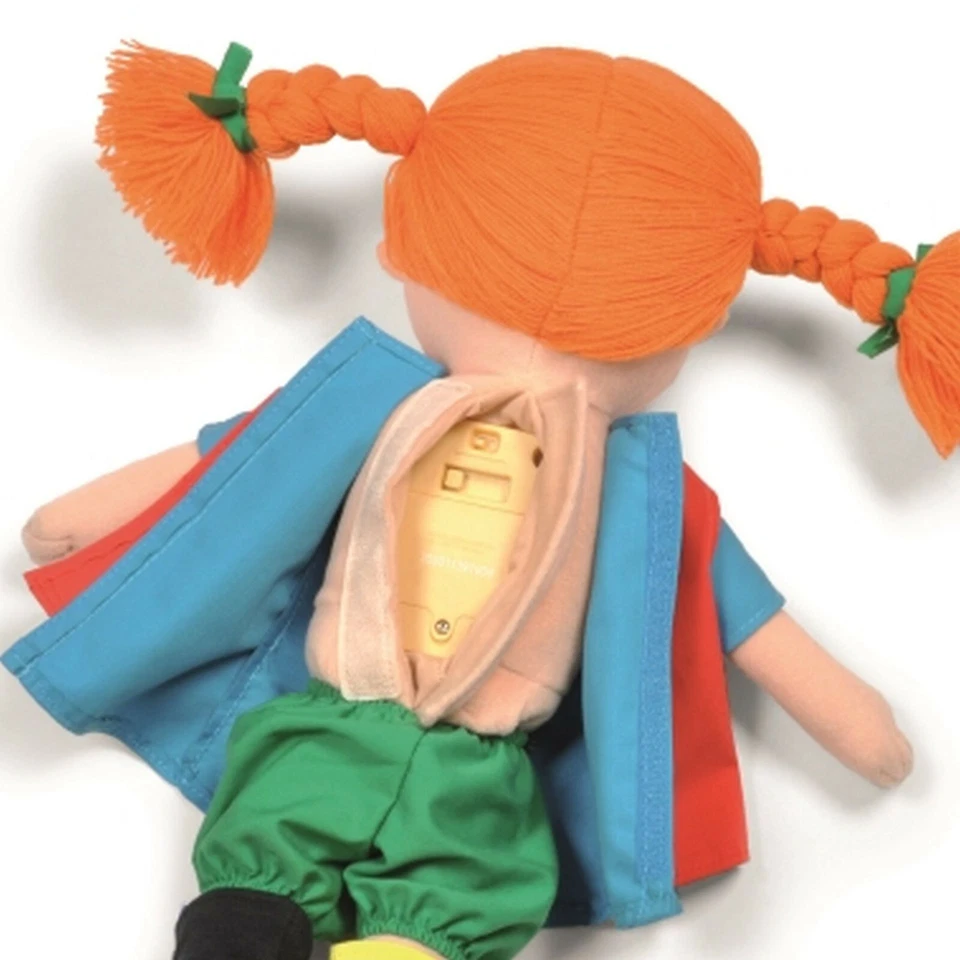 Sprechende Pippi Langstrumpf Talking Pippi Doll 6 Sprachen Stoffpuppe - Bild 2 von 4