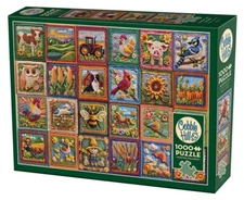 Country Life Crochet 1000 Piece Jigsaw Puzzle Cobble Hill New