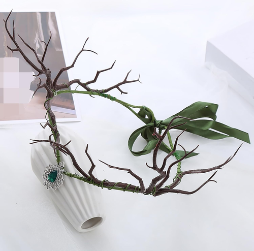 Fairy Floral Crown Even Headband Elf Flower Headpiece for Women Girls Woodland F - Picture 5 of 12