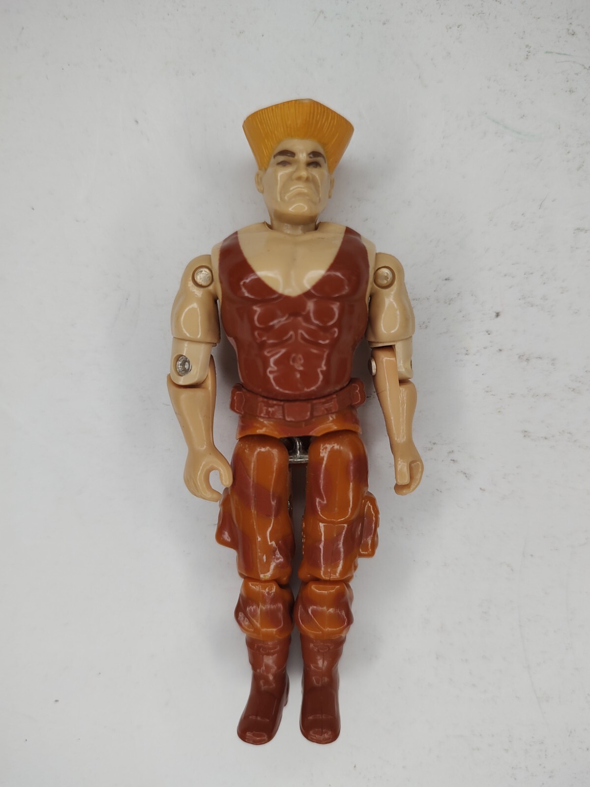 Vintage Gi Joe Street Fighter II Action Figure Toy Guile 1986 Hasbro Variant