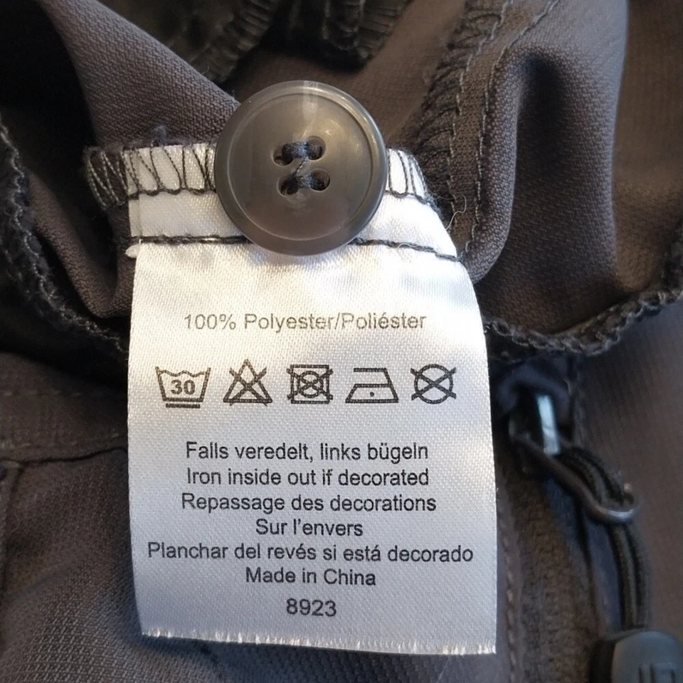 Pantalones Soaring Nuevos sin Etiquetas Para Hombre Talla Mediana Cremallera Gris Carbono Deslizante Senderismo Deporte Foto 4 de 4