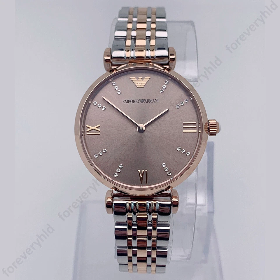 Emporio Armani AR1840 Gianni Stainless Steel Two Tone Bracelet Ladies Watch - image 3 of 4