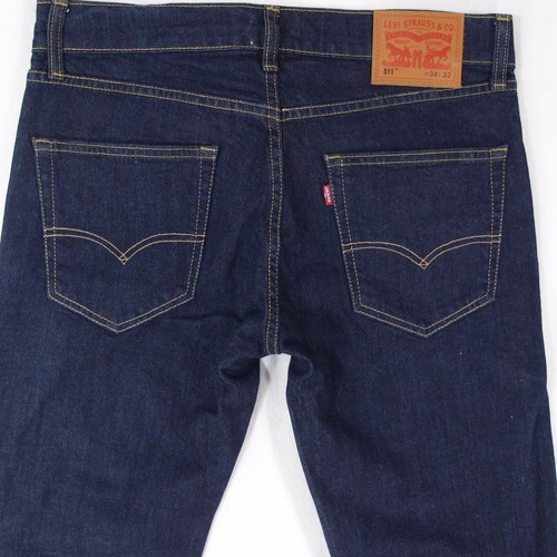 Herren Levi's 511 Stretch Slim Skinny Blau Jeans W33 W34 L32 - Bild 3 von 8