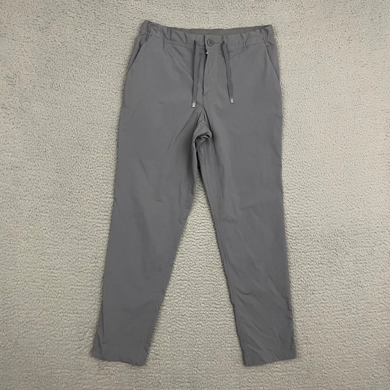 REI Cooperative Pants Mens Size 32x30 Gray Drawstring Woven Hiking Outdoor Dad