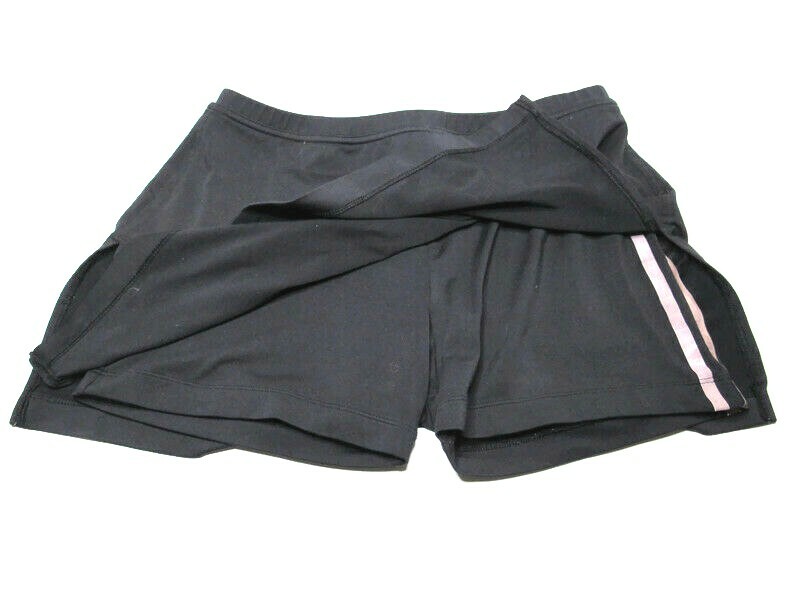 Adidas Tennis Skirt Skort Clima365 M Black with Tan 3 stripes