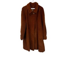 Authentic Vintage Burberrys Of London Alpaca Wool Swing Coat Woman's Size 12