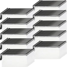 Handepo 100 Pack Mesh Zipper Pouch Pencil Pouches Bulk Clear File Bag Waterproof