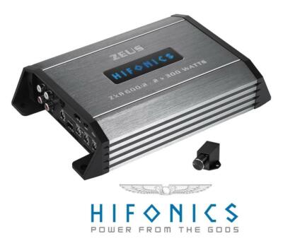 Hifonics ZXR 600/2 Class D Digital 2-Kanal Verstärker mit Bass Fernbedienung
