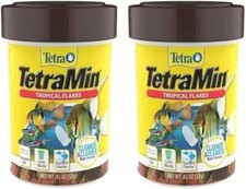 TetraMin Nutritionally Balanced Tropical Flake Food for Fish, 0.42 oz 2pk