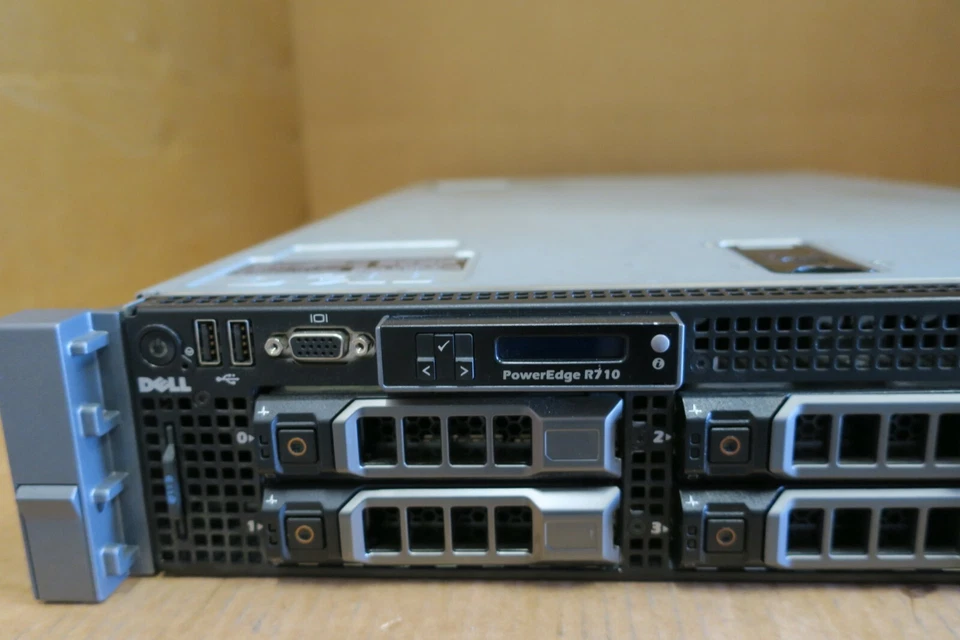 Dell PowerEdge R710 2 x Intel Quad-Core XEON E5620 2.40GHz 32GB RAID 2U Server - Image 3 of 4