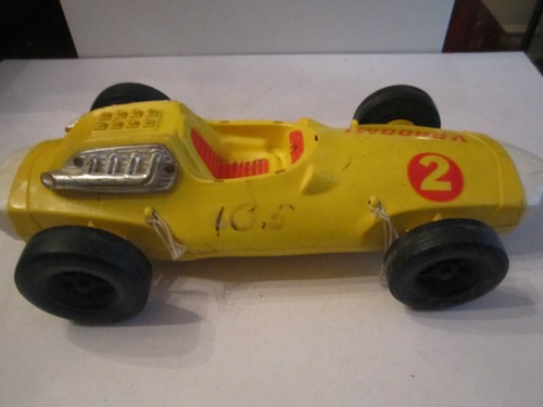 1963 MATTEL VRROOM RACING CAR YELLOW #2 VERY LARGE - 14" LONG - Picture 2 of 6