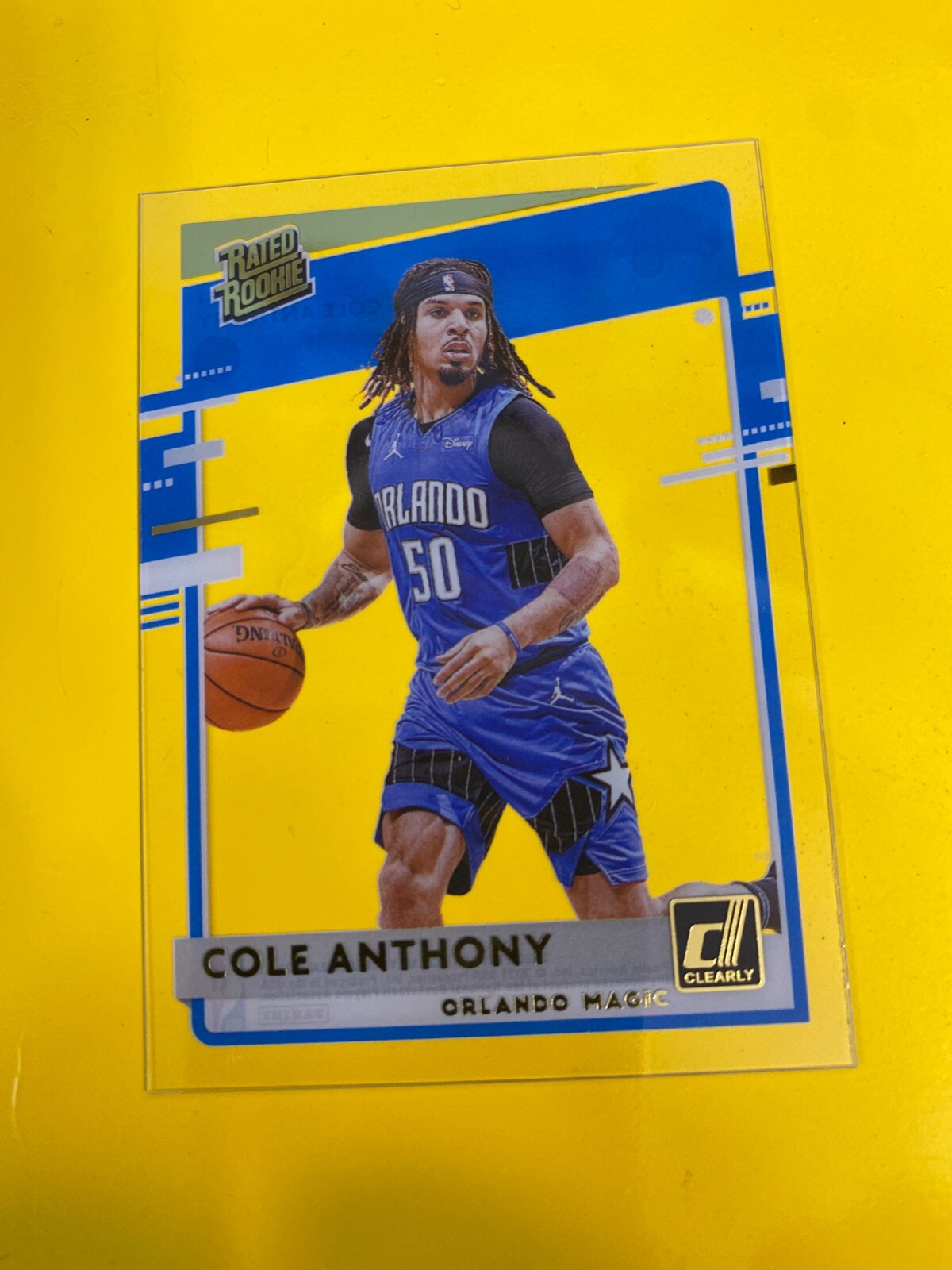 RS11259 2020-21 Clearly Donruss Gold #52 Cole Anthony RATED ROOKIE