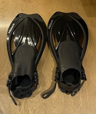 Promate Snorkeling Open Heel Fins Adjustable Strap Black Small 4.5-8.5