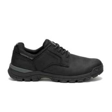 Caterpillar Men's Shoes Threshold Black Leather Active Leisure Laced Shoes