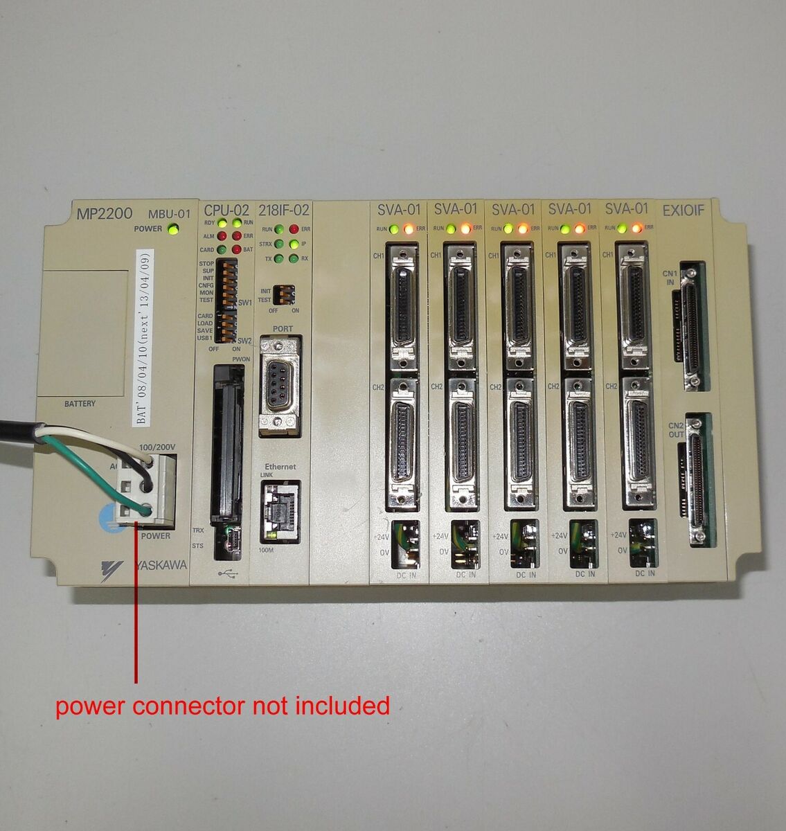 Yaskawa MP2200 MBU-01 CPU-02 218IF-02 SVA-01 EXIOIF PLC | eBay Yaskawa MP2200 MBU-01 CPU-02 218IF-02 SVA-01 EXIOIF PLC | eBay