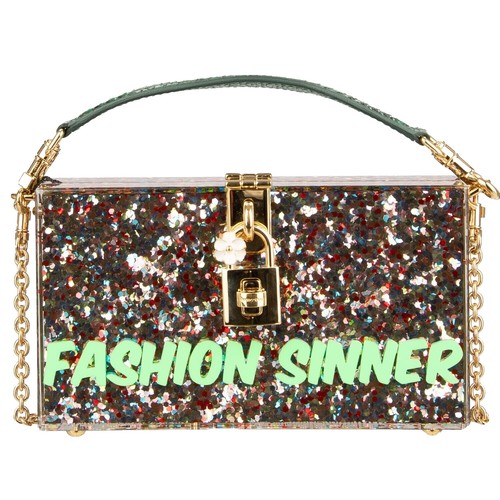 Dolce & Gabbana Multicolor Sequined Lurex Black Hair Women display picture 2