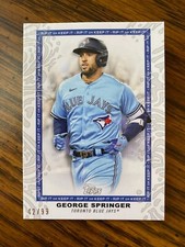 2022 Topps Rip GEORGE SPRINGER Ripped Base 42/99 Blue Jays