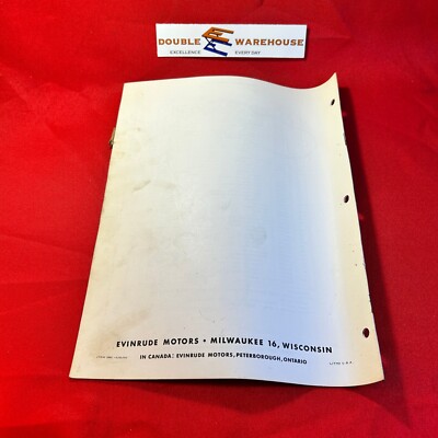 1960 Evinrude Sportwin 10022 10023 Parts List OMC 2nd Edition | eBay