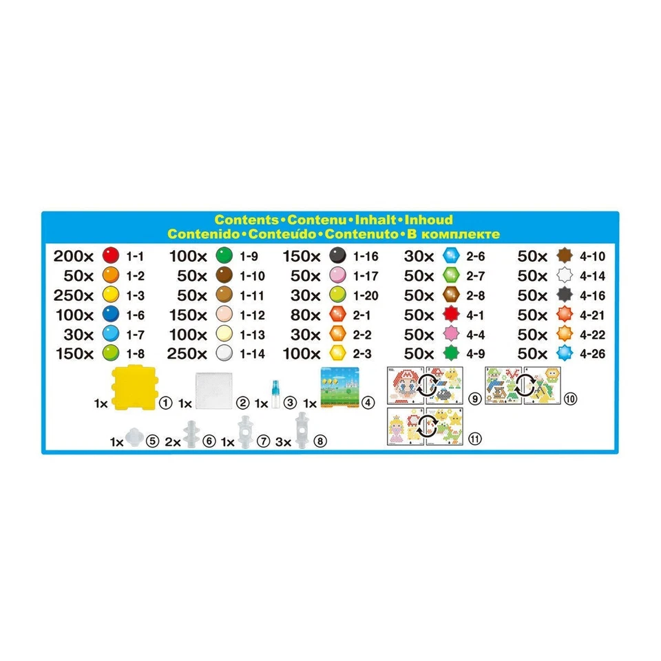Aquabeads 31774 Kreativ Würfel Super Mario Bastelperlen Epoch Bügelperle Neu OVP - Bild 3 von 4