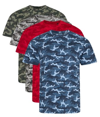 RED GREEN GREY or BLUE Army Camo 
