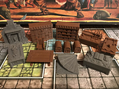 Für Heroquest Brettspiel 13 teiliges Möbelset - Dungeon Scatter Scenery